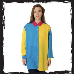 🎉️HOST PICK🎉 AA Color Block Oversized Button-Up